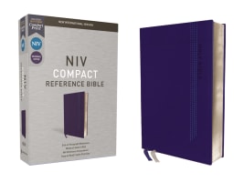 NIV Reference Bible Compact Blue (Red Letter Edition) Premium Imitation Leather