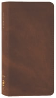 NIV Pocket Thinline Bible Brown (Red Letter Edition) Premium Imitation Leather