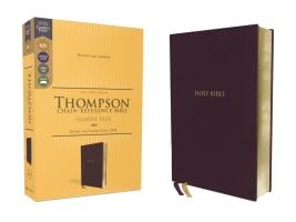 KJV Thompson Chain-Reference Bible Handy Size Burgundy (Red Letter Edition) Premium Imitation Leather