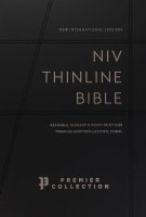 NIV Thinline Bible Premium Goatskin Leather Coral Premier Collection Gauffered Edges (Black Letter Edition) Genuine Leather