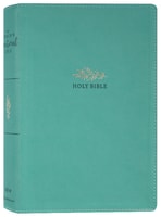 NIV Women's Devotional Bible Large Print Teal (Black Letter Edition) Premium Imitation Leather