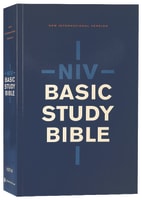 NIV Basic Study Bible Economy Edition Blue (Red Letter Edition) Paperback