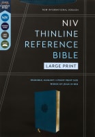 NIV Thinline Reference Bible Large Print Teal (Red Letter Edition) Premium Imitation Leather