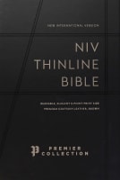 NIV Thinline Bible Premium Goatskin Leather Brown Premier Collection (Black Letter Edition) Genuine Leather