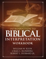 Introduction to Biblical Interpretation (Workbook) Paperback