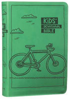 NIRV Kids' Devotional Bible Green Bicycle (Black Letter Edition) Premium Imitation Leather