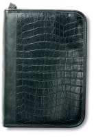 Bible Cover Extra Large: Alligator Leather-Look Black Bible Cover