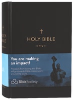 NIV Black Pew Bible Single Column With Large Print Hardback
