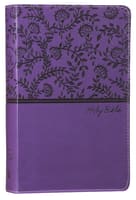 NKJV Deluxe Gift Bible Purple Red Letter Edition Premium Imitation Leather
