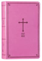 NKJV Deluxe Gift Bible Pink Red Letter Edition Premium Imitation Leather