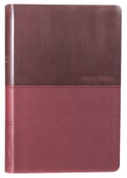 NKJV Value Thinline Bible Large Print Burgundy (Red Letter Edition) Premium Imitation Leather