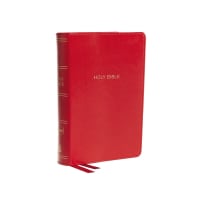 NKJV Deluxe Reference Bible Compact Large Print Red (Red Letter Edition) Premium Imitation Leather