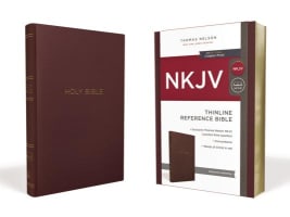 NKJV Thinline Reference Bible Burgundy (Red Letter Edition) Imitation Leather