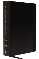NKJV Journal the Word Bible Black (Red Letter Edition) Hardback
