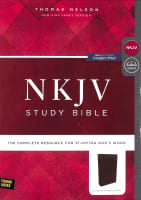 NKJV Study Bible Burgundy Indexed (Black Letter Edition) Bonded Leather