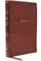 NKJV Thinline Bible Giant Print Brown (Red Letter Edition) Premium Imitation Leather