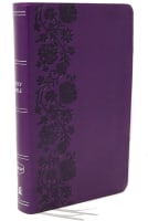 NKJV End-Of-Verse Reference Bible Compact Large Print Purple (Red Letter Edition) Premium Imitation Leather