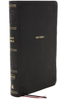 NKJV End-Of-Verse Reference Bible Compact Large Print Black (Red Letter Edition) Premium Imitation Leather