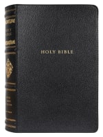 KJV Sovereign Collection Bible Personal Size Black Thumb Indexed (Red Letter Edition) Genuine Leather