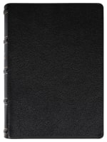 NKJV Reference Bible Classic Verse-By-Verse Center-Column Black Thumb Indexed (Red Letter Edition) Genuine Leather