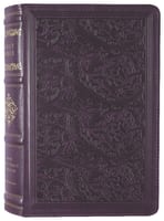 NKJV Personal Size Reference Bible Sovereign Collection Purple (Red Letter Edition) Premium Imitation Leather