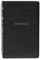 NKJV Personal Size Reference Bible Sovereign Collection Black Thumb Indexed (Red Letter Edition) Genuine Leather