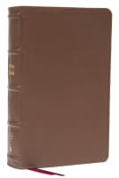 KJV End-Of-Verse Reference Bible Personal Size Large Print Brown (Red Letter Edition) Genuine Leather