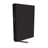 NKJV Word Study Reference Bible Black Thumb Indexed (Red Letter Edition) Bonded Leather
