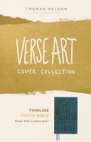 KJV Thinline Youth Edition Bible Verse Art Cover Collection Teal (Red Letter Edition) Premium Imitation Leather