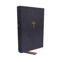 NKJV Single-Column Wide-Margin Reference Bible Blue (Red Letter Edition) Fabric over hardback