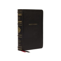 NKJV Wide-Margin Reference Bible Sovereign Collection Black (Red Letter Edition) Premium Imitation Leather