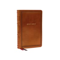NKJV Wide-Margin Reference Bible Sovereign Collection Brown (Red Letter Edition) Premium Imitation Leather
