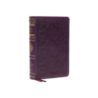 NKJV Wide-Margin Reference Bible Sovereign Collection Purple (Red Letter Edition) Premium Imitation Leather