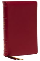 KJV Personal Size Large Print Single-Column Reference Bible Premium Goatskin Leather Red Premier Collection (Red Letter Edition) Genuine Leather