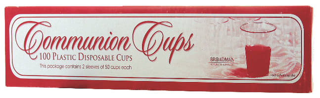 Communion Cups Disposable Recyclable (Box Of 100) Church Supplies