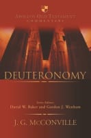 Deuteronomy (Apollos Old Testament Commentary Series) Hardback