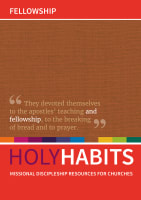 Fellowship: Missional Discipleship Resources For Churches (Holy Habits Series) Paperback