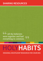 Sharing Resources: Missional Discipleship Resources For Churches (Holy Habits Series) Paperback