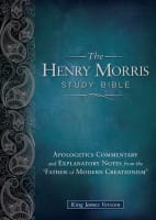 KJV the Henry Morris Study Bible Black Genuine Leather