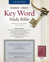 KJV Hebrew-Greek Key Word Study Bible Burgundy Bonded Leather