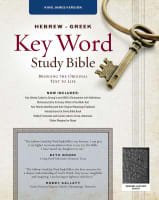 KJV Hebrew-Greek Key Word Study Bible Black (New Edition) Genuine Leather