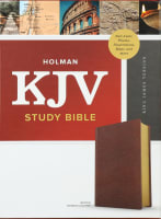 KJV Study Bible Full-Color Brown Bonded Leather