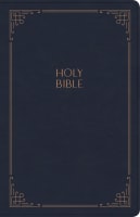 KJV Large Print Personal Size Reference Bible Navy Imitation Leather