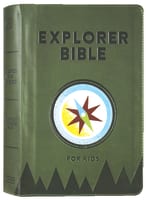 CSB Explorer Bible For Kids Olive Compass Imitation Leather