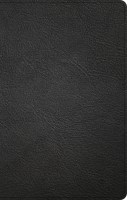 KJV Thinline Reference Bible Black Indexed (Red Letter Edition) Genuine Leather