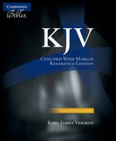 KJV Concord Wide-Margin Reference Black Calf Split Kj764: Xm Genuine Leather