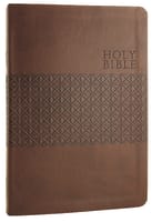 KJV Study Bible Large Print Brown (Red Letter Edition) (Second Edition) Premium Imitation Leather