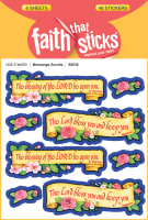 Blessings Scrolls (6 Sheets, 48 Stickers) (Stickers Faith That Sticks Series) Stickers