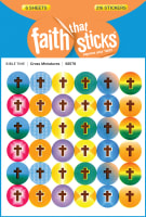 Cross Miniatures (6 Sheets, 216 Stickers) (Stickers Faith That Sticks Series) Stickers