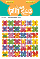 Butterfly Miniature (6 Sheets, 216 Stickers) (Stickers Faith That Sticks Series) Stickers